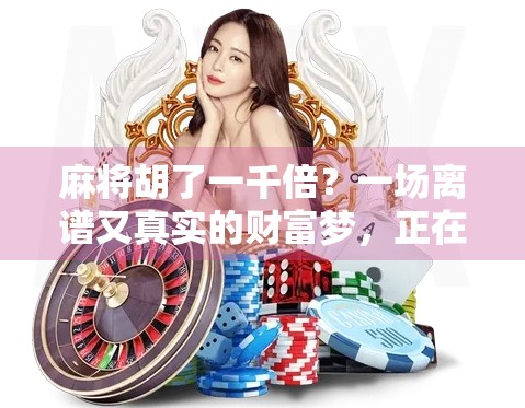 麻将胡了一千倍？一场离谱又真实的财富梦，正在悄悄改变普通人的人生轨迹！