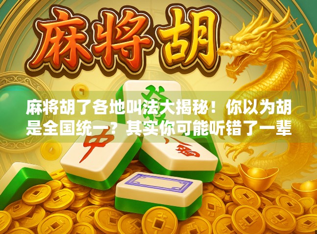 麻将胡了各地叫法大揭秘！你以为胡是全国统一？其实你可能听错了一辈子！