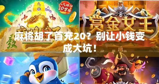 麻将胡了首充20？别让小钱变成大坑！