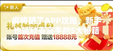 麻将胡了APP攻略，新手也能秒变高手的5大秘籍，轻松上分不翻车！