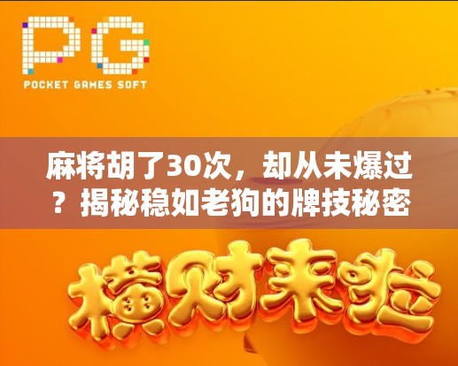 麻将胡了30次，却从未爆过？揭秘稳如老狗的牌技秘密！