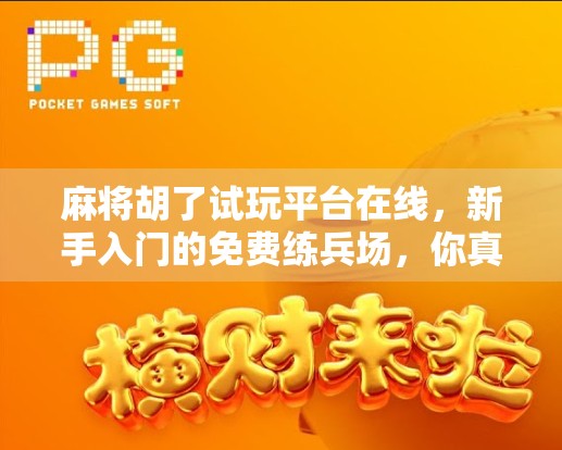 麻将胡了试玩平台在线，新手入门的免费练兵场，你真的用对了吗？