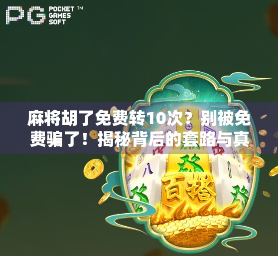 麻将胡了免费转10次？别被免费骗了！揭秘背后的套路与真实收益