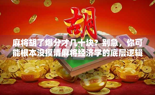 麻将胡了爆分才几十块?别急,你可能根本没摸清麻将经济学的底层逻辑! 麻将胡了爆分才几十块?别急,你可能根本没摸清麻将经济学的底层逻辑!