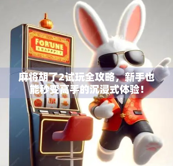 麻将胡了2试玩全攻略，新手也能秒变高手的沉浸式体验！
