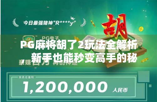 PG麻将胡了2玩法全解析，新手也能秒变高手的秘诀大公开！