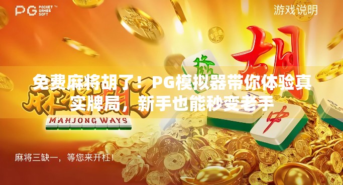 免费麻将胡了！PG模拟器带你体验真实牌局，新手也能秒变老手
