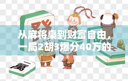 从麻将桌到财富自由,一局2胡3爆分40万的传奇逆袭之路 从麻将桌到财富自由,一局2胡3爆分40万的传奇逆袭之路
