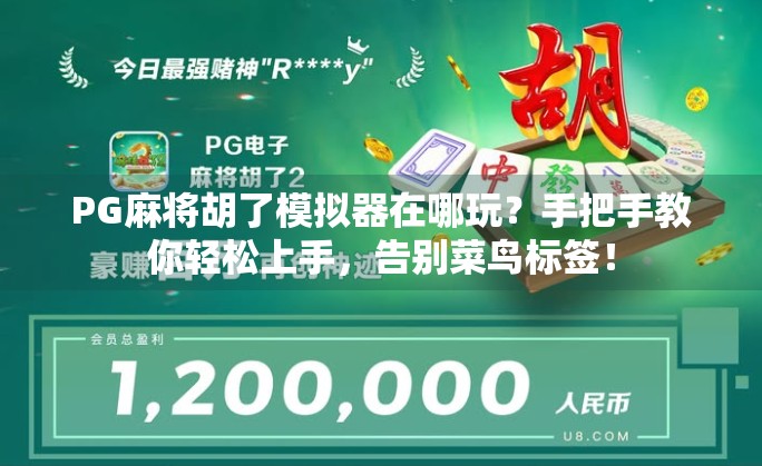 PG麻将胡了模拟器在哪玩？手把手教你轻松上手，告别菜鸟标签！